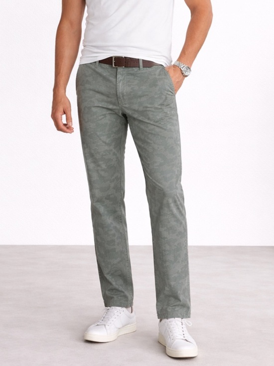 Banana Republic Other - NWT Banana Republic Green Aiden Camo 100% Cotton Slim Straight Chino Pants 36/36